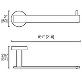 Ash Hand Towel Holder - Matte Black